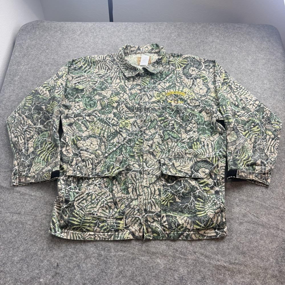 Brush Country Camo Jacket Mens XL Full Zip Hunting Field Coat Made In USA